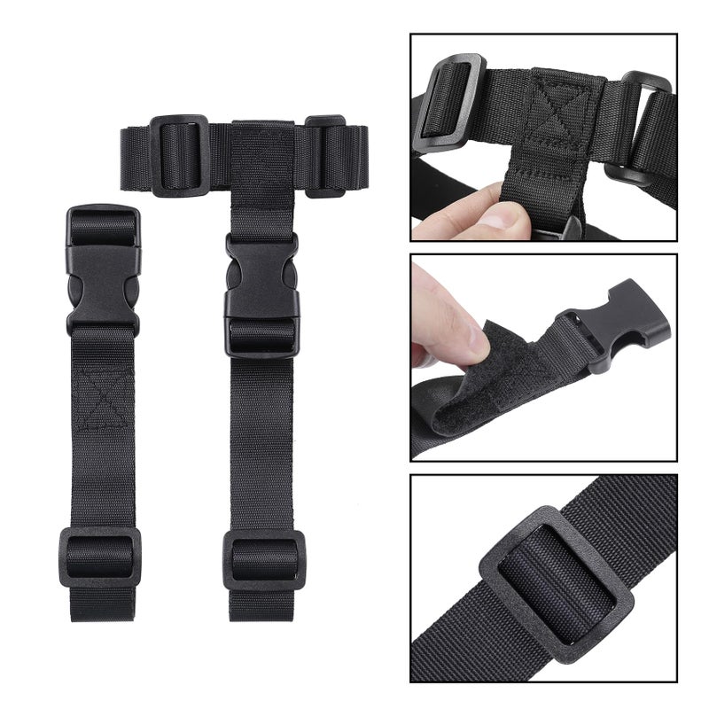 Vigorport Luggage Straps, Luggage Connector Straps for Suitcases Add A Bag and Connect Your 2 Suitcases Together Adjustable Attachment Accessories Belts (1'' Width S Size) - Image 2